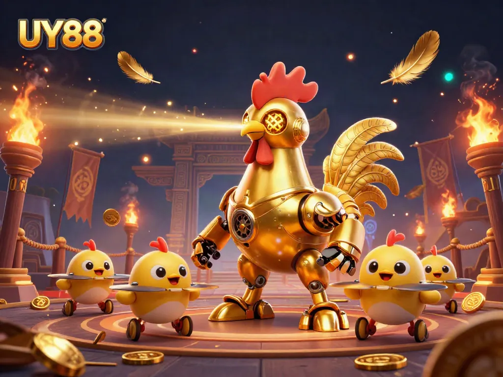 Experience thrilling gameplay at UY88 with vibrant characters and dazzling casino elements.