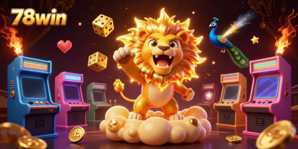 Engage with 78win's thrilling casino adventures featuring vibrant characters and dynamic gaming elements.