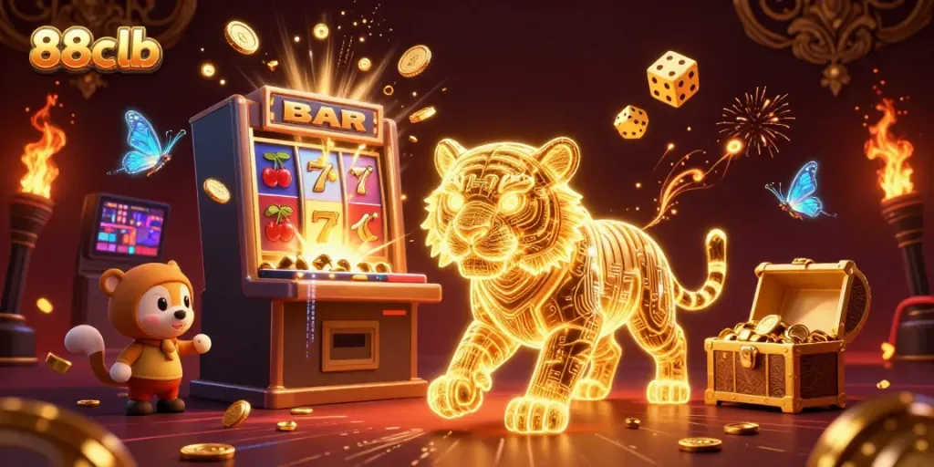 Experience excitement with 88clb as the golden tiger conquers the digital casino landscape.