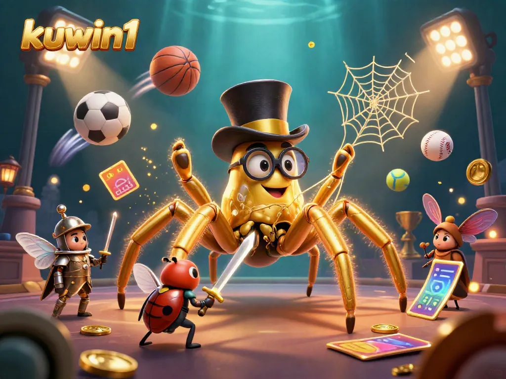 Engage with kuwin1's immersive gaming experience featuring colorful characters and dynamic elements.