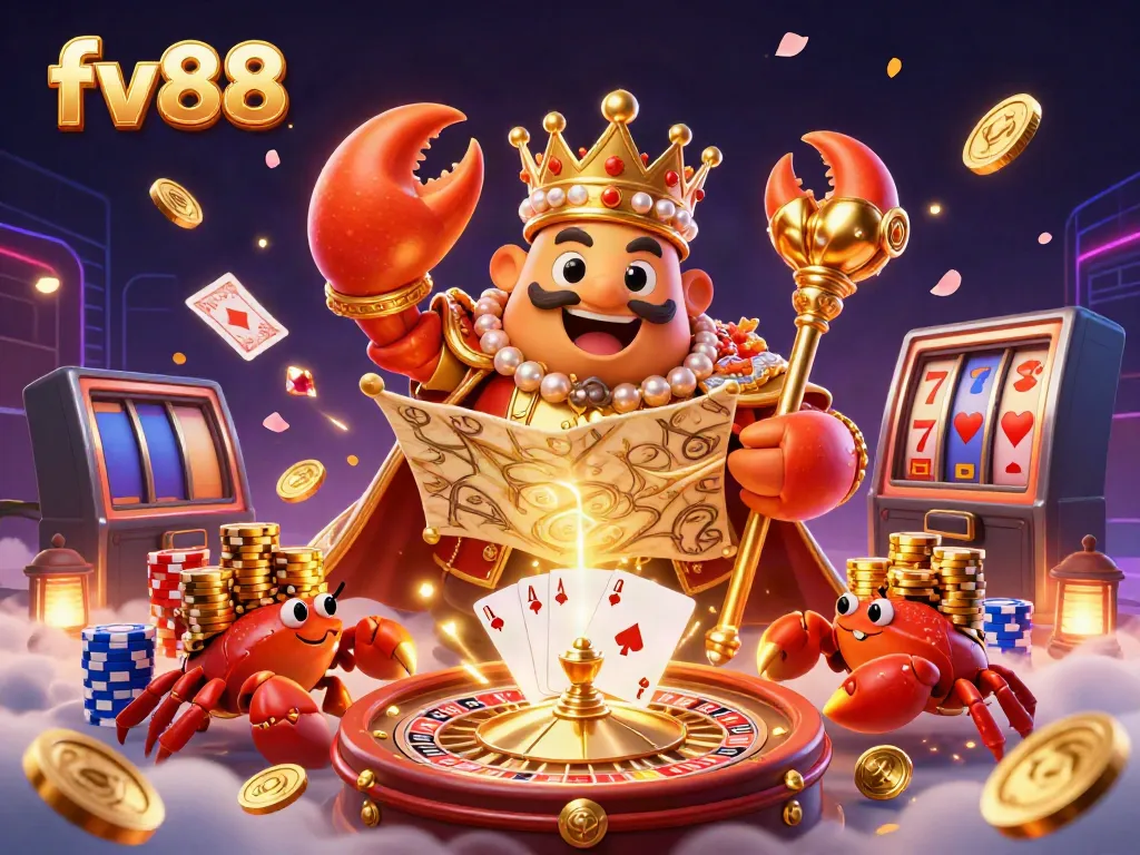 Experience the thrill of fv88 casino games in a vibrant, rich 3D illustration.