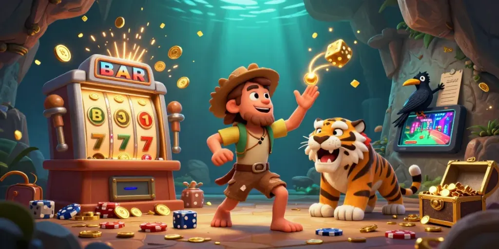 Engage in thrilling betting strategies with the BetJDB app download apk in a vibrant casino scene.