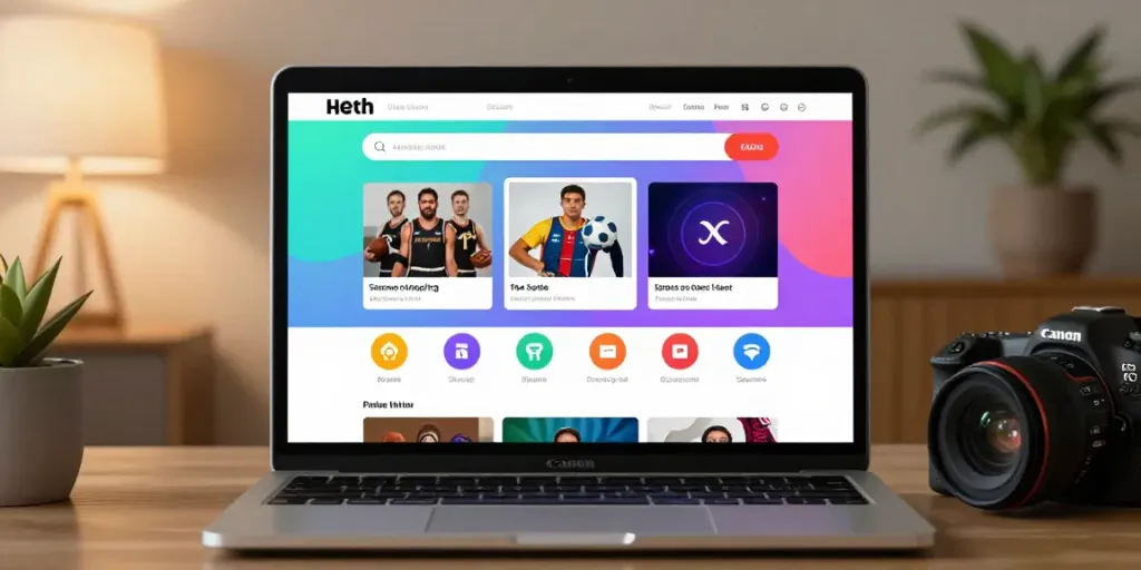 Latest web addresses navigation tool interface on laptop in a cozy setting